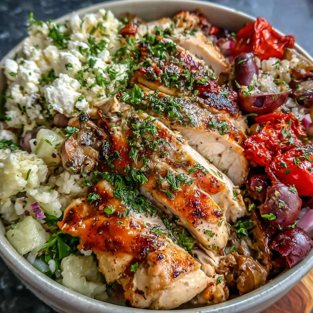 Mediterranean Grilled Chicken Bowl