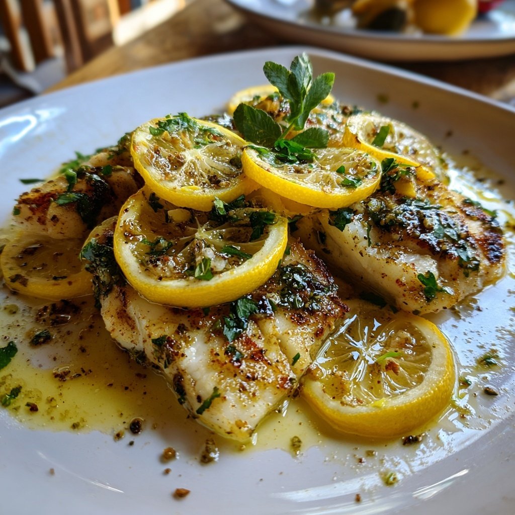 Healthy & Light Lemon Grilled Fish Plate