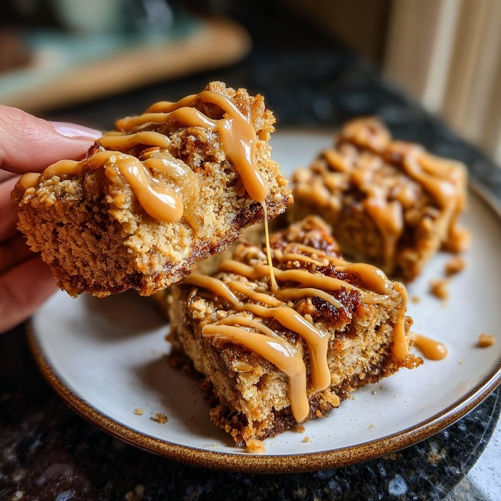 Vanilla Almond Oat Breakfast Squares
