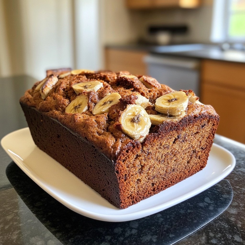 Simple Banana Bread Loaf