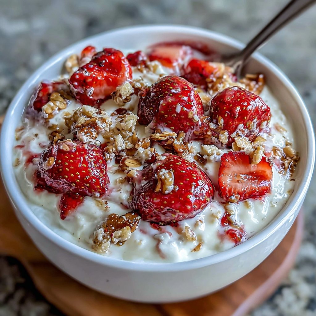 Fresh Strawberry Protein Bowls