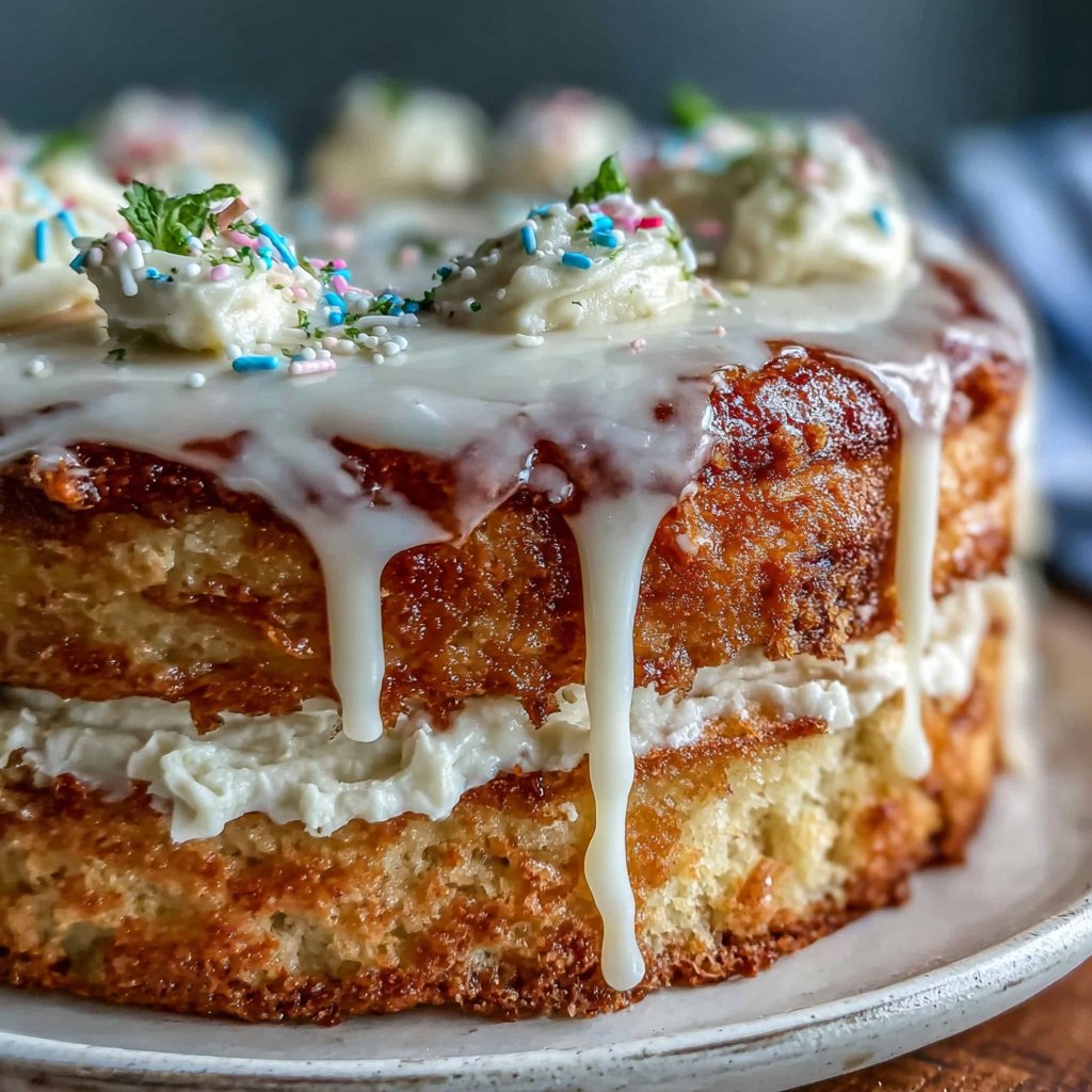 Classic Vanilla Birthday Cake