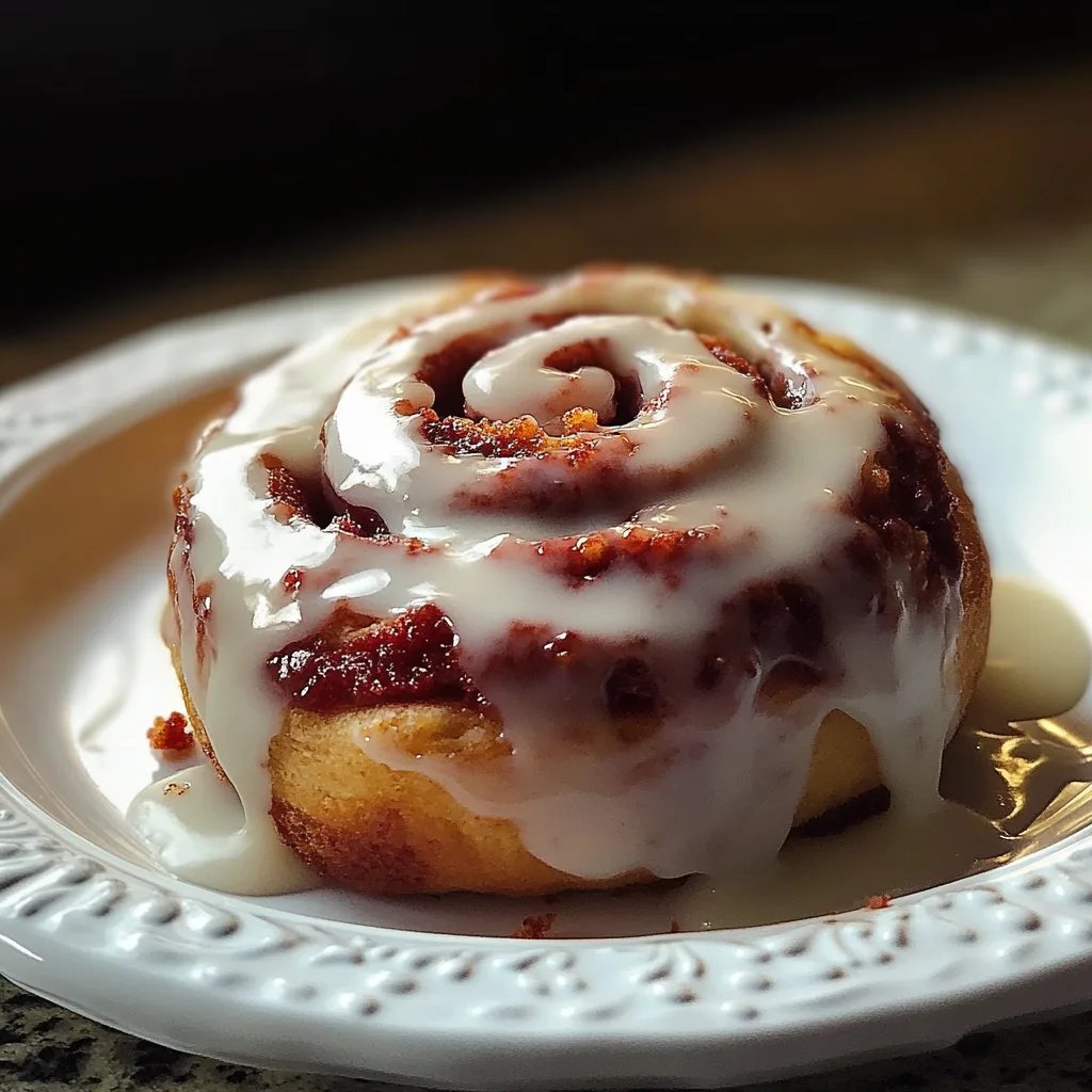 Heavenly Red Velvet Cinnamon Rolls