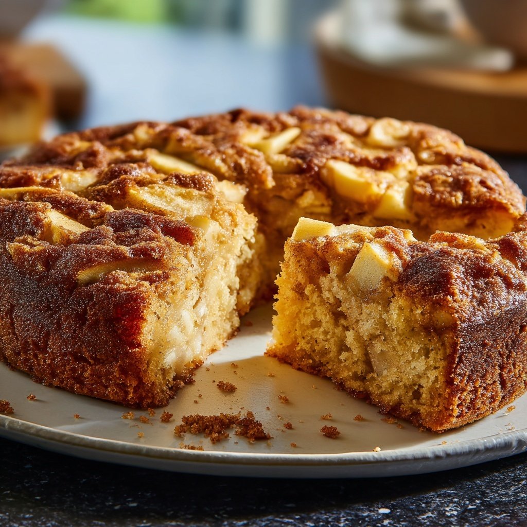 Soft Baked Cinnamon Apple Cake