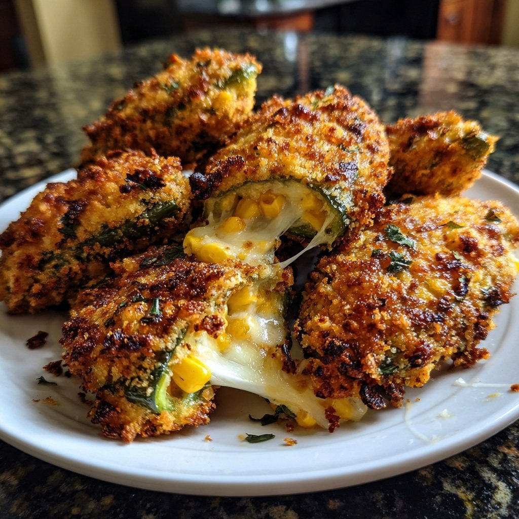 Jalapeno Poppers Stuffed with Corn