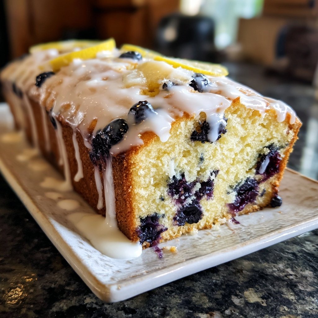Baking & Desserts Lemon Blueberry Loaf Cake