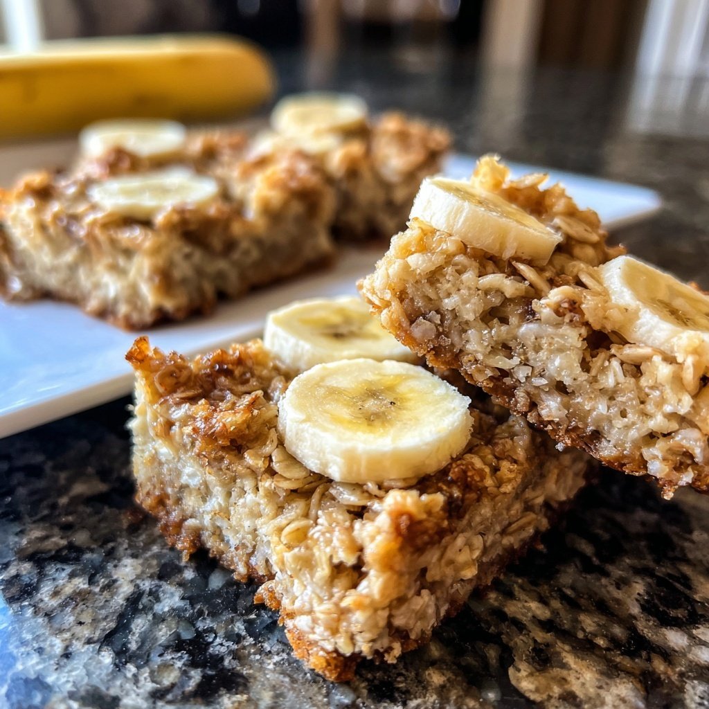 Banana Oat Yogurt Squares