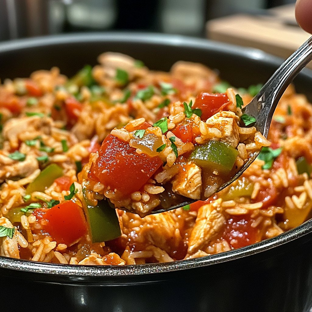 Simple Slow Cooker Chicken Jambalaya