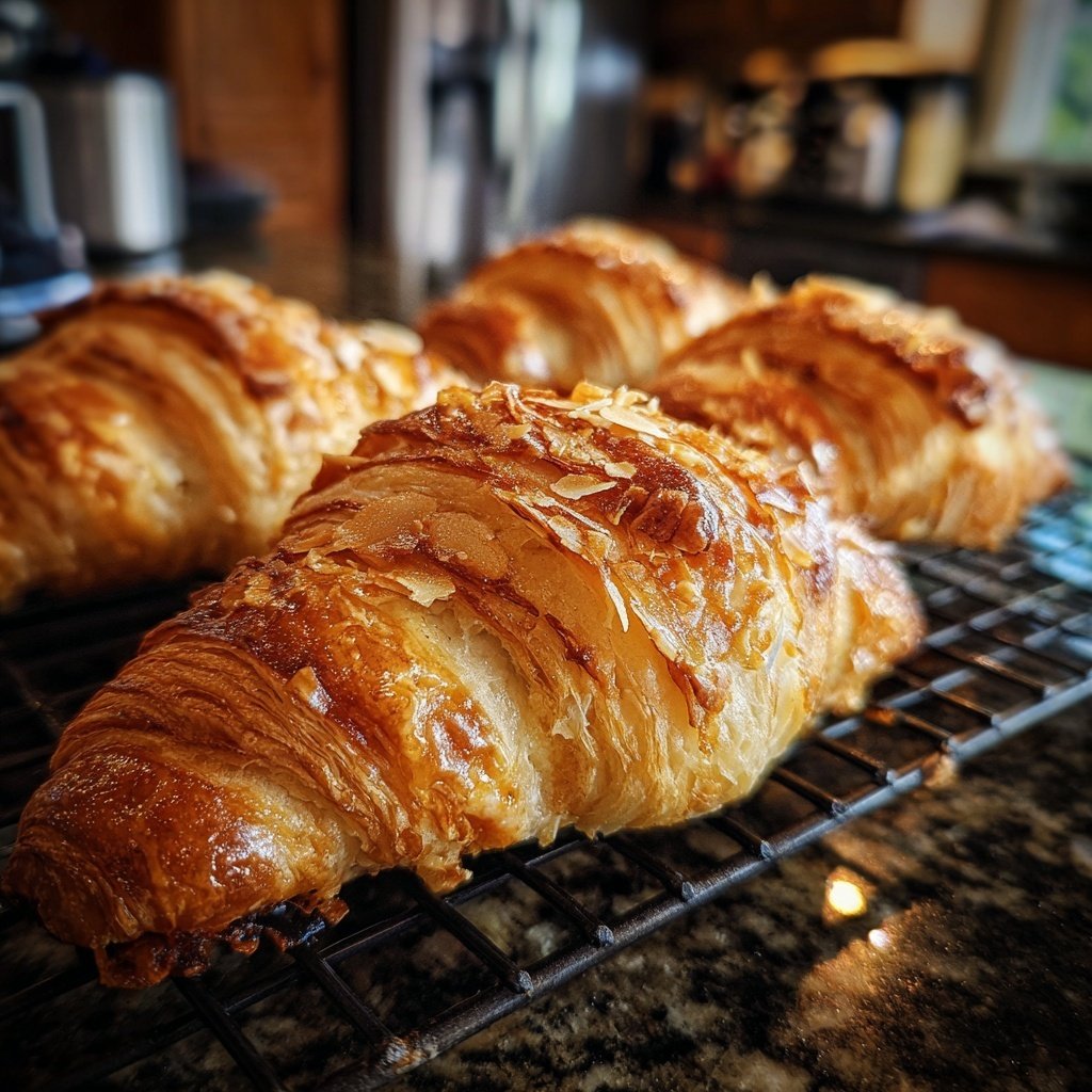 Buttery Almond Filled Croissants