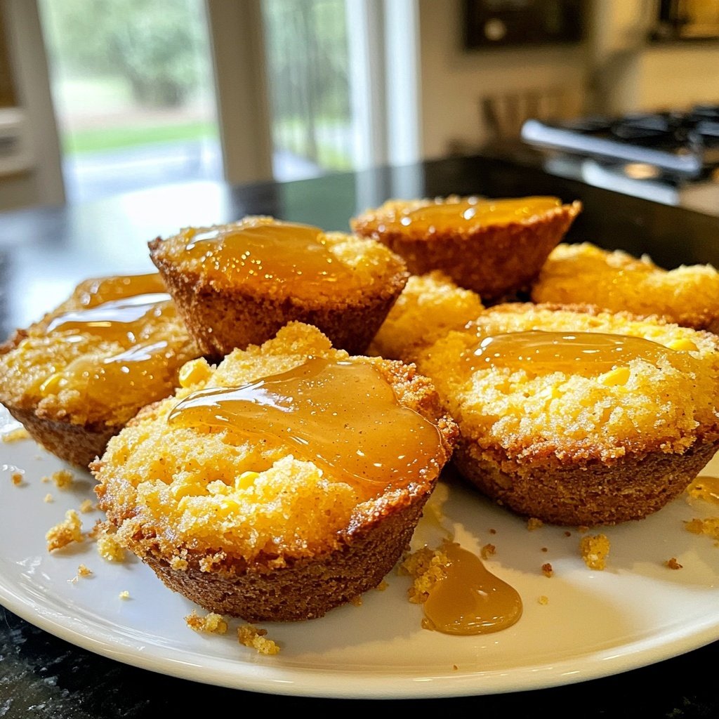 Southern-Style Honey Butter Cornbread Poppers 🌽✨ - Savory Splash