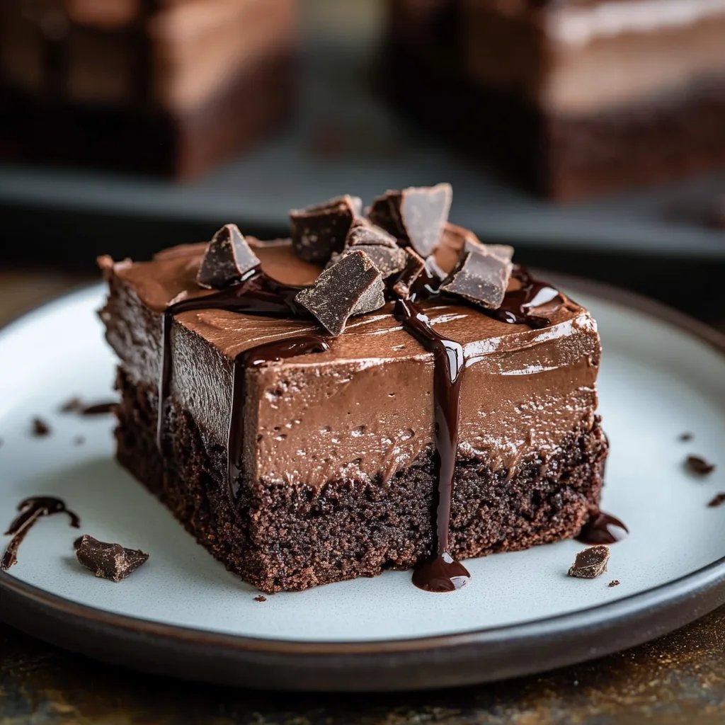 Chocolate Mousse Brownies