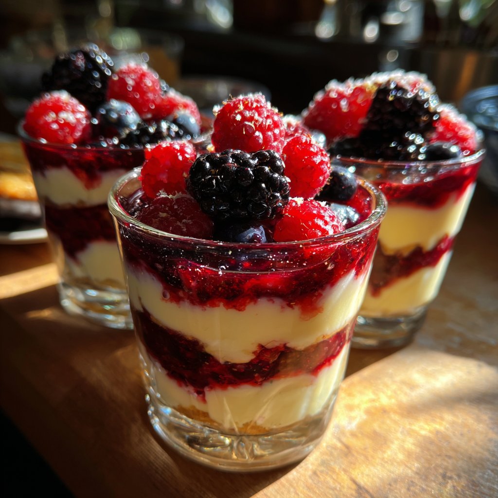 Berry Yogurt Dessert Glasses