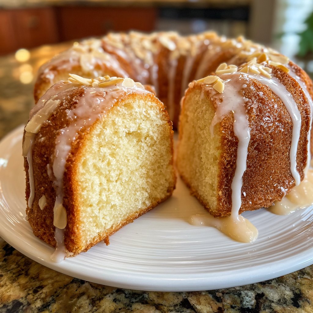 Vanilla Almond Yogurt Cake