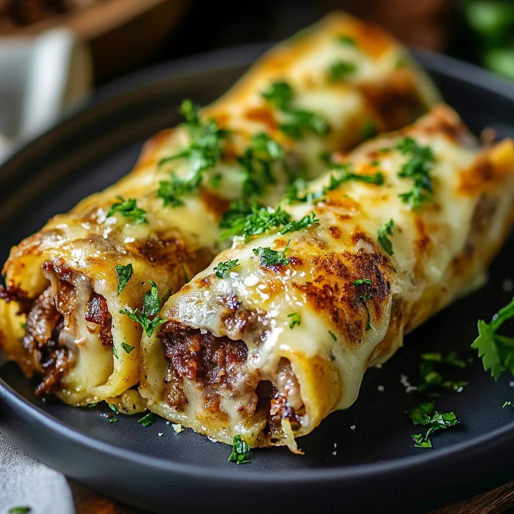 Keto Philly Cheesesteak Rolls