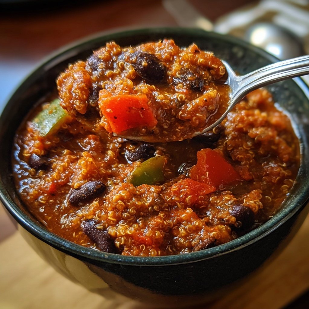 Healthy Crockpot Quinoa Chili