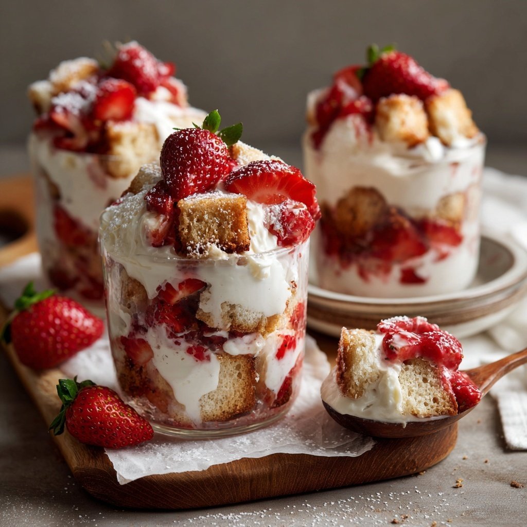 Strawberry Shortcake Trifle Cups