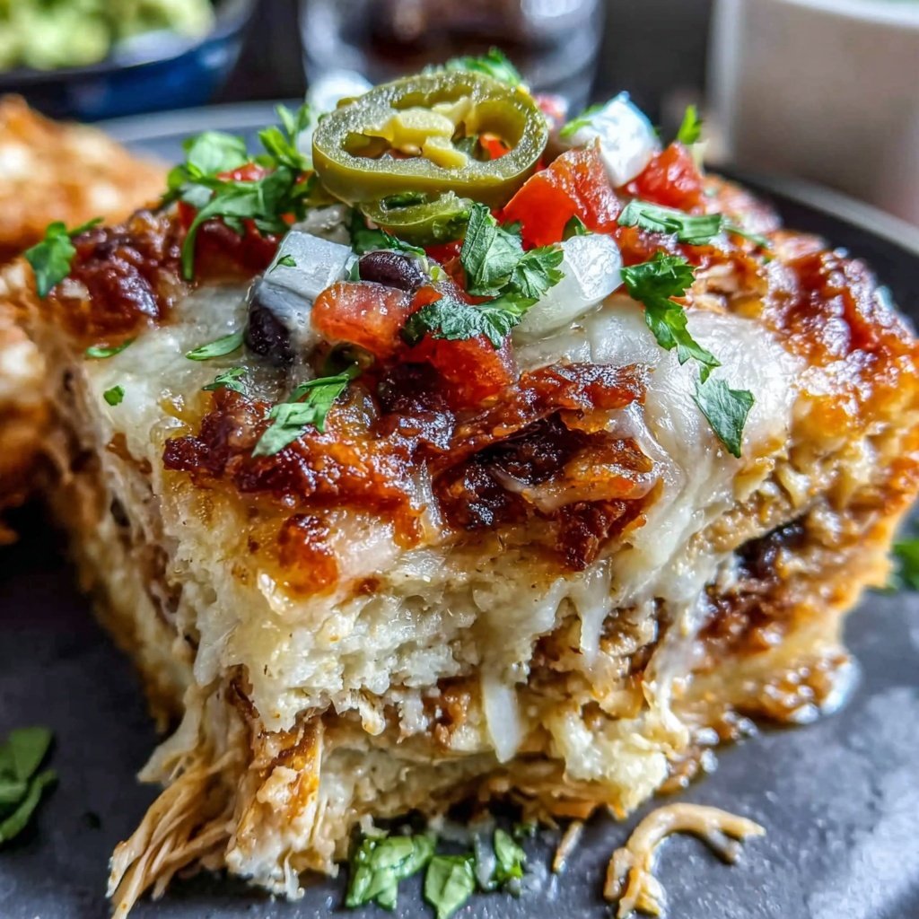 Shredded Chicken Mexican Casserole