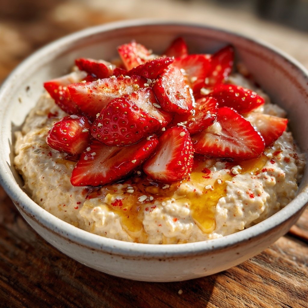 Strawberry Cheesecake Protein Oats