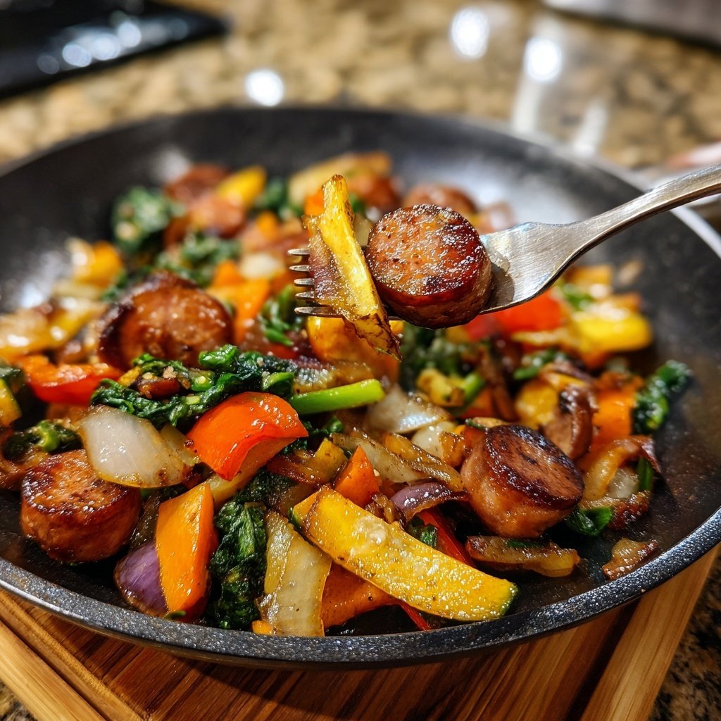 One Pan Sausage And Veggie Dinner