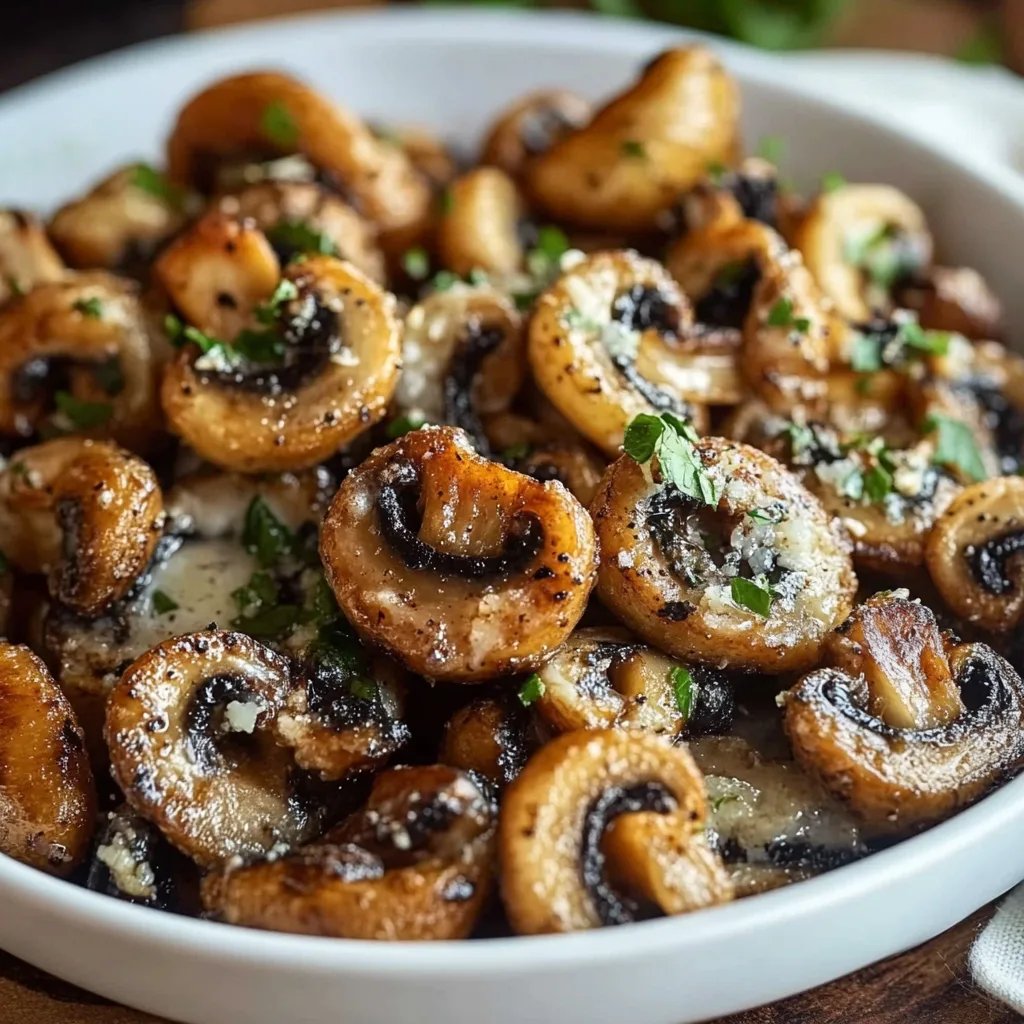 Air Fryer Ranch Mushrooms