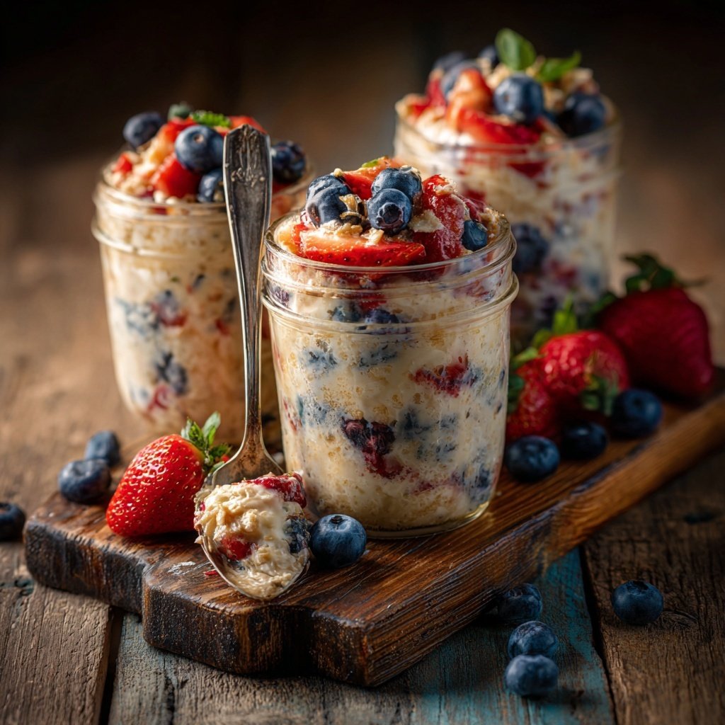 Vanilla Berry Breakfast Jars