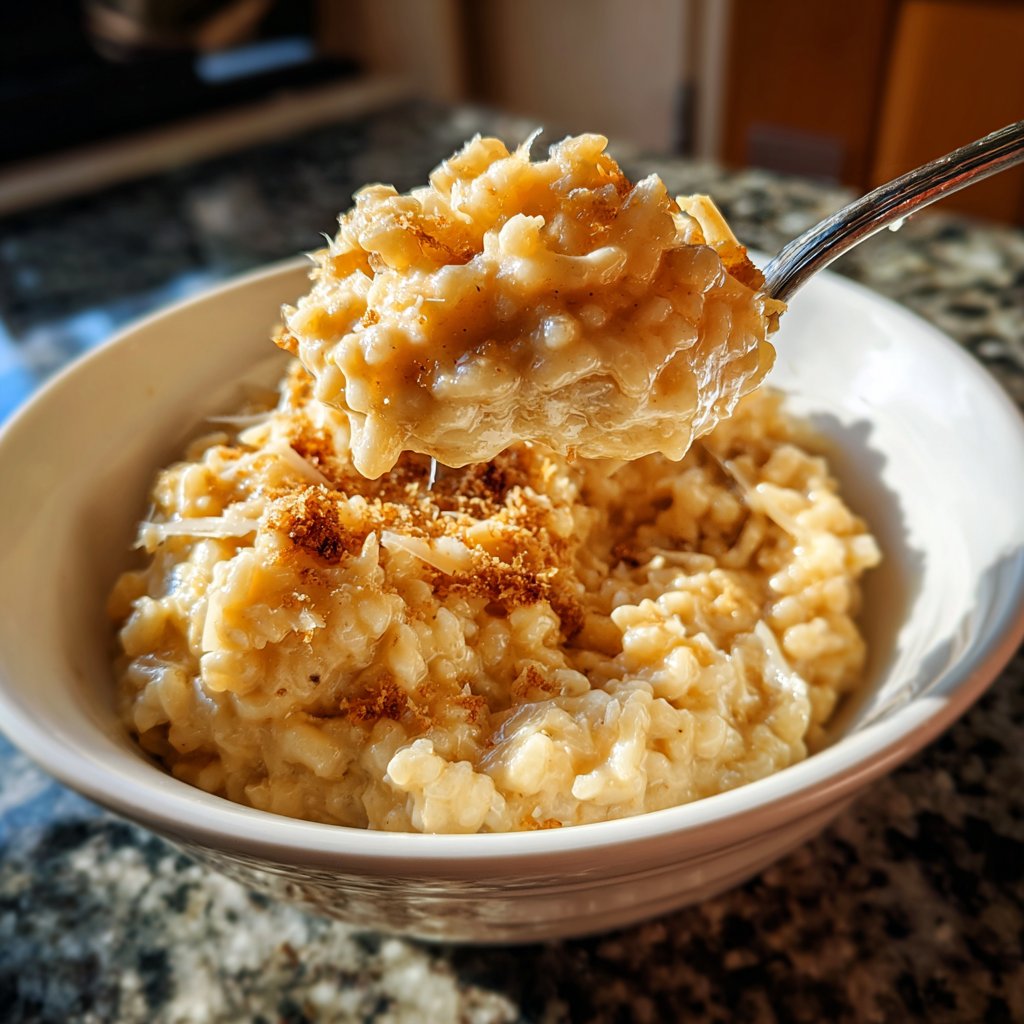 Parmesan Risotto with Crispy Shallots