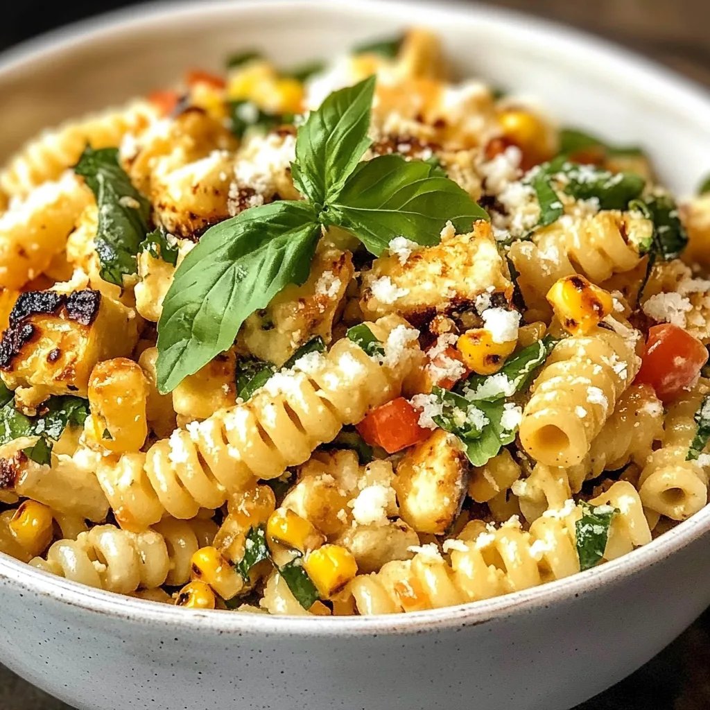 Healthy Street Corn Pasta Salad