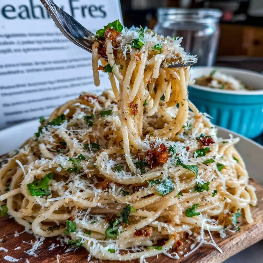 Quick Easy Garlic Parmesan Pasta